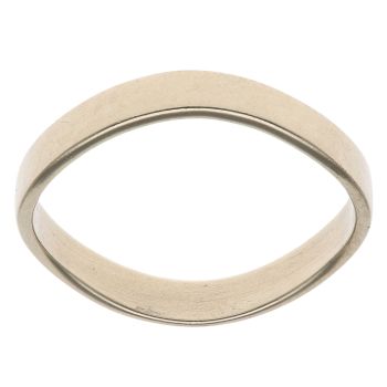 9ct Yellow Gold Plain Wave Fancy Ring