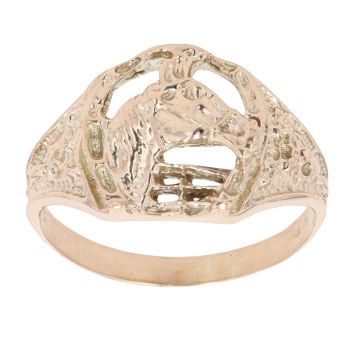 9ct Yellow Gold Horseshoe Ring