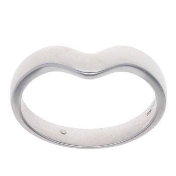 18ct White Gold Wishbone Ring