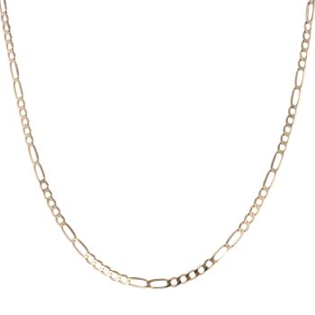 9ct Yellow Gold Figaro Chain 24"