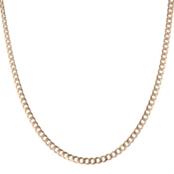 9ct Yellow Gold Curb Chain 22"