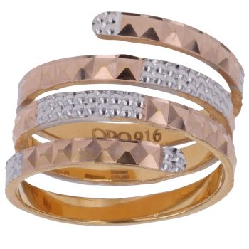 22ct Yellow Gold Spiral Fancy Ring