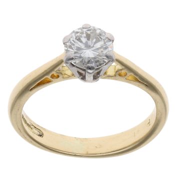 18ct Yellow Gold 0.60ct Brilliant Cut Diamond Solitaire Ring