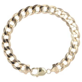 9ct Yellow Gold Curb Bracelet 8.5"