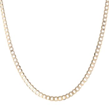 9ct Yellow Gold Curb Chain 18"