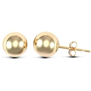9ct Yellow Gold Ball Studs