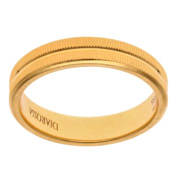 22ct Yellow Gold Patterned 4.2mm Wedding Band