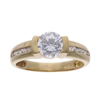 18ct Yellow Gold Cubic Zirconia Ring