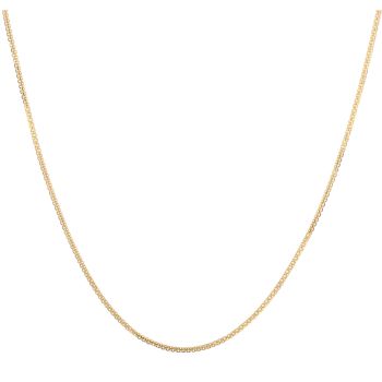 22ct Yellow Gold Flat Milan Chain 16"