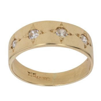 18ct Yellow Gold 0.35ct Diamond Signet Ring