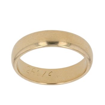 18ct Yellow Gold Plain Wedding Band 4mm