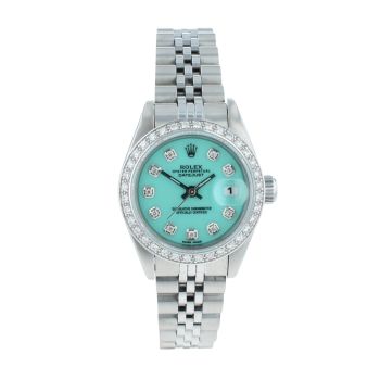 Rolex Custom Datejust Pre Owned Wwatch Ref 69174