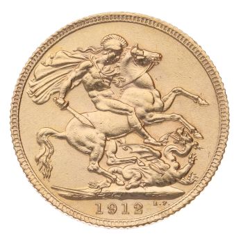 1912 George V Full Sovereign Coin