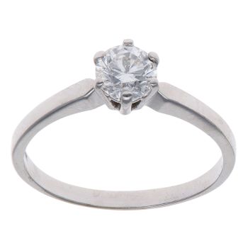 18ct White Gold 0.70ct Brilliant Cut Diamond Solitaire Ring