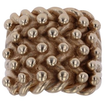 9ct Yellow Gold Five Row Keeper Ring