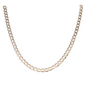9ct Yellow Gold Curb Chain 28"