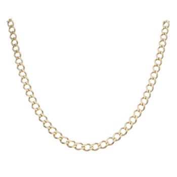 9ct Yellow Gold Curb Chain 22"