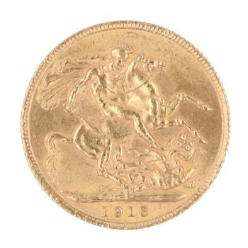 1913 George V Full Sovereign Coin