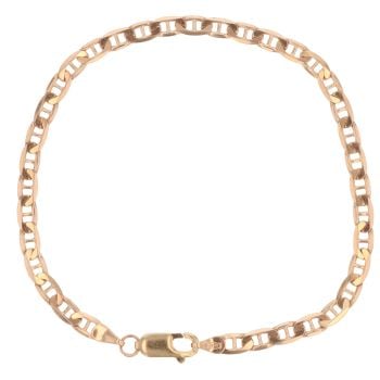 9ct Yellow Gold Anchor Bracelet 7.5"