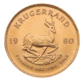 1980 1oz South Africa Krugerrand Coin