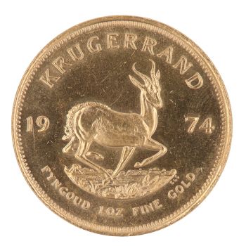 1974 1oz South Africa Krugerrand Coin