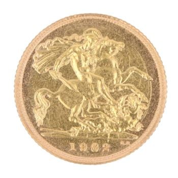 1982 Elizabeth II Half Sovereign Coin