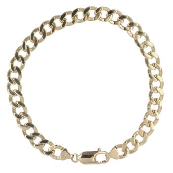 9ct Yellow Gold Curb Bracelet 8.5"