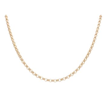 9ct Yellow Gold Belcher Chain 18"