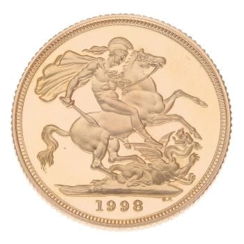 1998 Elizabeth II Full Sovereign Coin