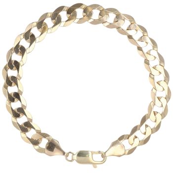 9ct Yellow Gold Curb Bracelet 8.5"