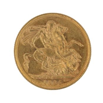 1895 Victoria Old Head Australia Full Sovereign Coin