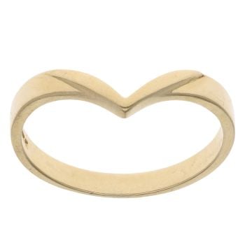18ct Yellow Gold Wishbone Ring