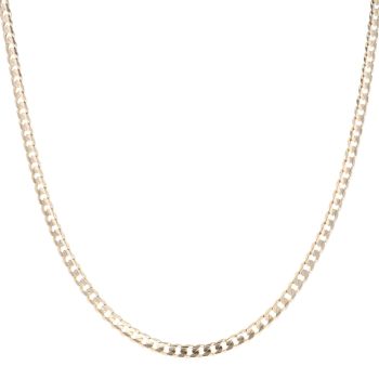 9ct Yellow Gold Curb Chain 16"