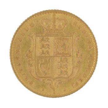 1870 Victoria Half Sovereign Coin