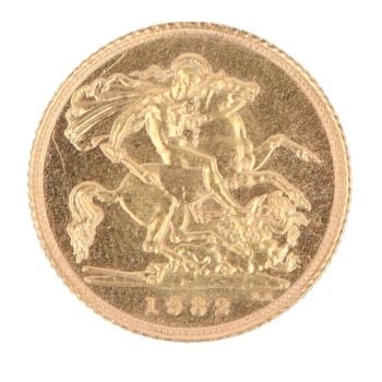 1982 Elizabeth II Half Sovereign Coin