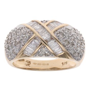 14ct Yellow Gold 1.25ct Diamond Fancy Ring