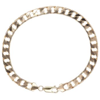 9ct Yellow Gold Curb Bracelet 8.5"