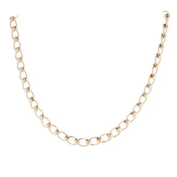 9ct Yellow Gold Rollerball Chain 16"