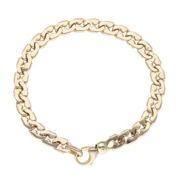 9ct Yellow Gold Fancy Bracelet 9.5"