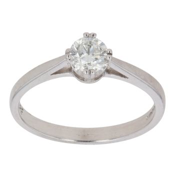 Platinum 0.50ct Brilliant Cut Diamond Solitaire Ring