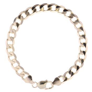 9ct Yellow Gold Curb Bracelet 8.5"