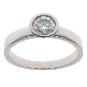Platinum 0.50ct Brilliant Cut Lab Grown Diamond Solitaire Ring
