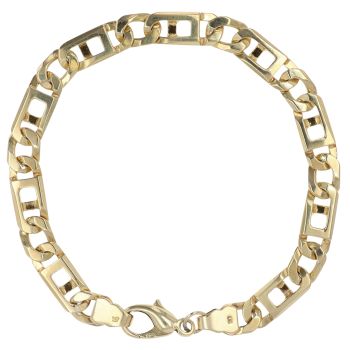 9ct Yellow Gold Fancy Bracelet 8.5"