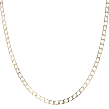 9ct Yellow Gold Square Curb Chain 20"