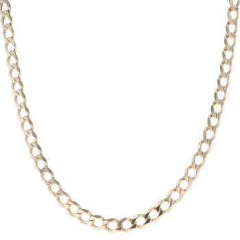 9ct Yellow Gold Curb Chain 22"