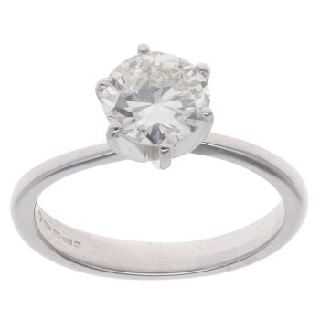 18ct White Gold 1.25ct Brilliant Cut Diamond Solitaire Ring