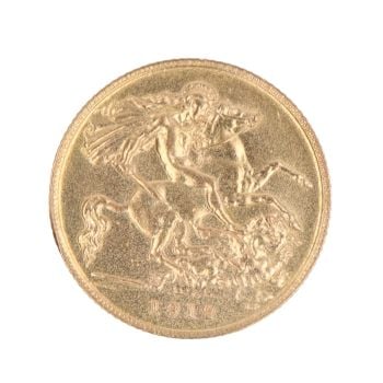 1912 George V Half Sovereign Coin