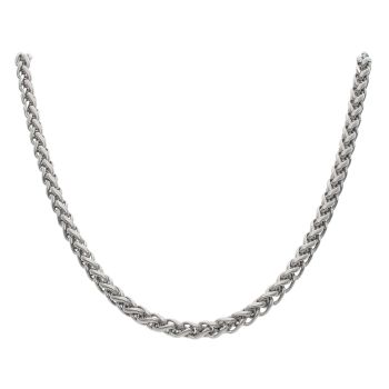 Unique & Co Stainless Steel Polished Spiga Chain 20"