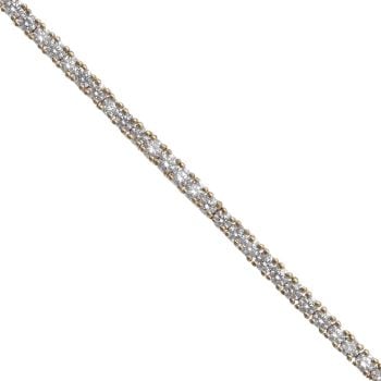 Lab Grown 9ct Yellow Gold 2.00ct Diamond Tennis Bracelet 7"