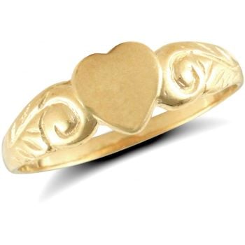 9ct Yellow Gold Heart Ring
